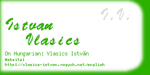 istvan vlasics business card